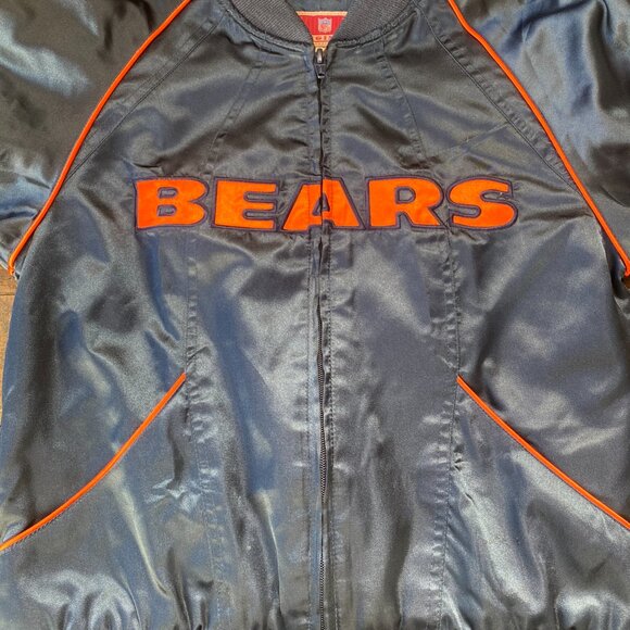 45-(VWC) Chicago Bears. NFL Originals Bears. Nylon. Starter Jacket - Picture 15 of 15